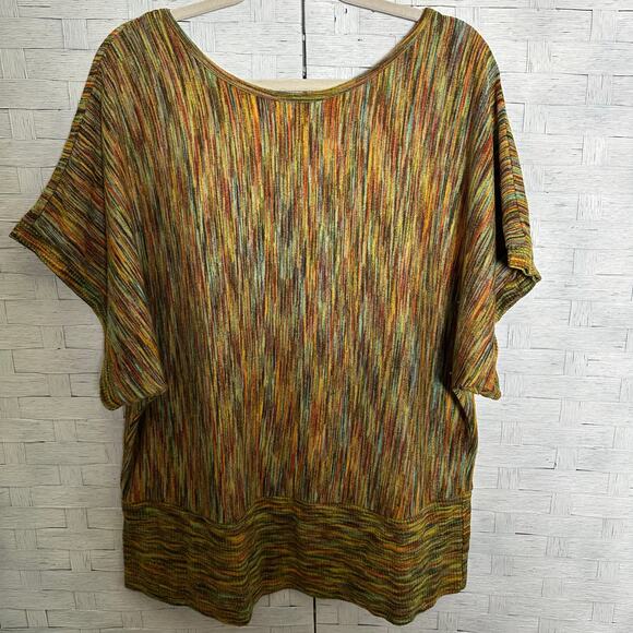 ￼Cato women’s short sleeve sweater Dolman yellow feminine fall plus size - Picture 1 of 7